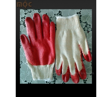 RED RUBBER COATED GLOVE